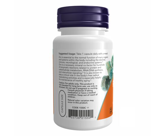 Придбати Zinc Picolinate 50 mg - 60 vcaps, image , зображення 3, характеристики, відгуки