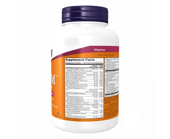 Придбати Чоловічі мультивітаміни  (Adam Men's Mult )i - 180 Softgels - NOW FOODS, image , зображення 2, характеристики, відгуки