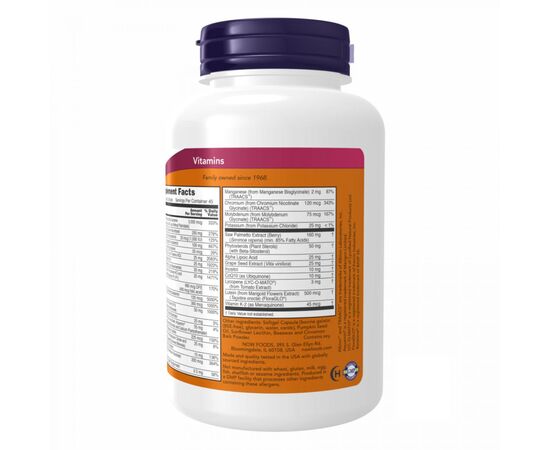 Придбати Чоловічі мультивітаміни  (Adam Men's Mult )i - 180 Softgels - NOW FOODS, image , зображення 3, характеристики, відгуки