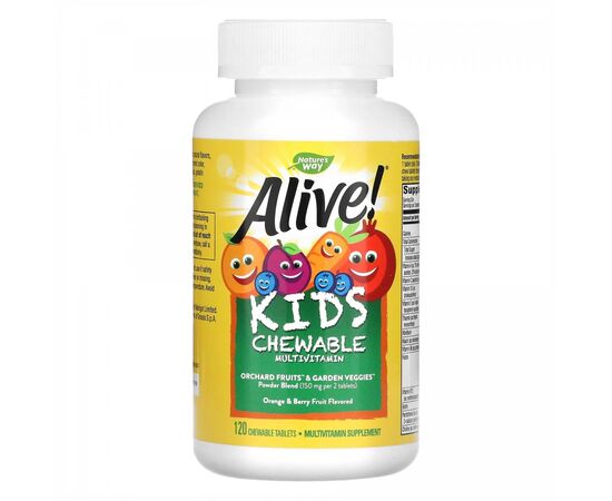 Придбати Kids Chewable Multivitamin - 120 tabs Orange and Berry, image , характеристики, відгуки