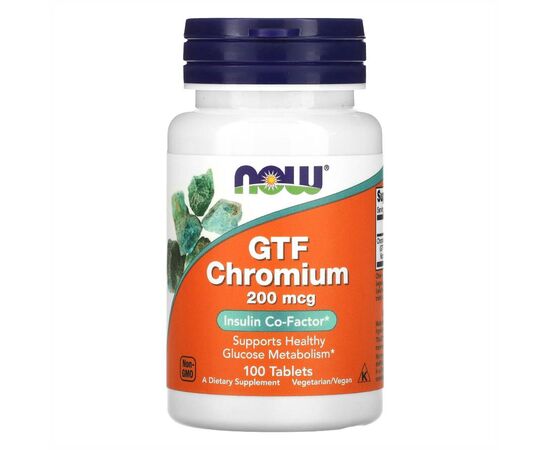 Придбати GTF Chromium 200mcg - 100 tabs, image , характеристики, відгуки