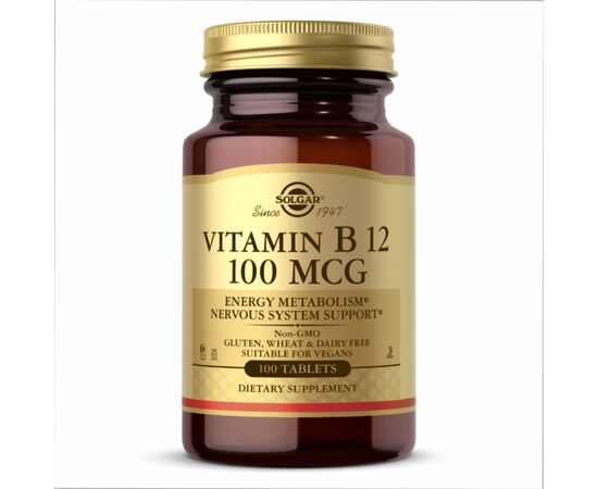 Купить Vitamin B12 100 mcg - 100 Tabs, фото , характеристики, отзывы