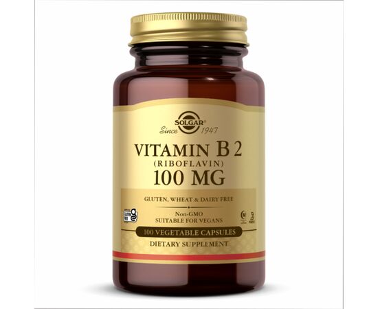 Купить Vitamin B2 100 mg (Riboflavin) - 100 Vcaps, фото , характеристики, отзывы