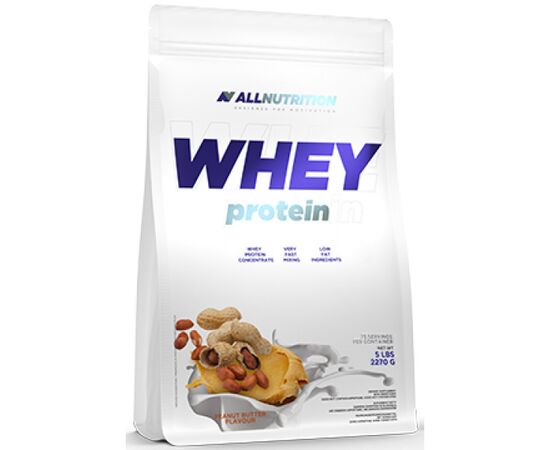 Придбати Сироватковий протеїн Whey Protein - 2200g Peanut Butter (Арахісове масло) - All Nutrition, image , характеристики, відгуки