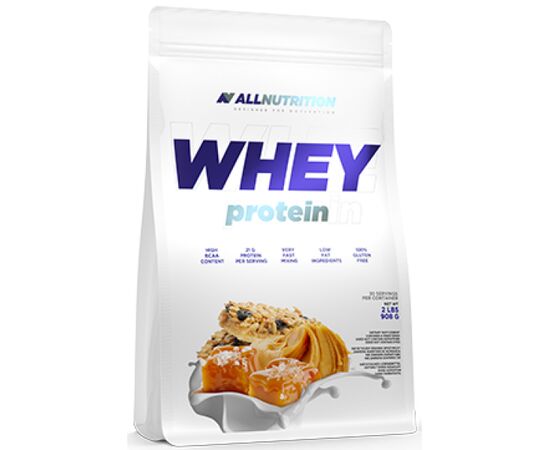 Придбати Сироватковий протеїн Whey Protein - 900g Caramel Salted Peanut Butter (Солоне арахісове масло) - All Nutrition, image , характеристики, відгуки