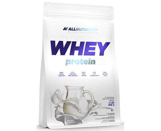 Купить Сывороточный протеин Whey Protein - 900g Cream (Крем) - All Nutrition, фото , характеристики, отзывы