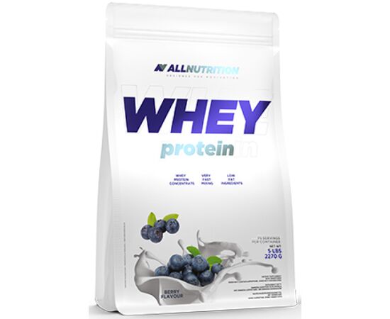 Придбати Сироватковий протеїн Whey Protein - 2200g Bllueberry (Чорниця) - All Nutrition, image , характеристики, відгуки