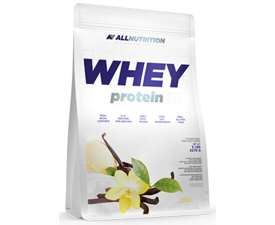 Купить Сывороточный протеин Whey Protein - 2200g Vanilla (Ваниль) - All Nutrition, фото , характеристики, отзывы