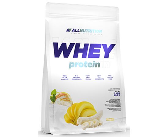 Купить Сывороточный протеинWhey Protein - 900g Banana (Банан) - All Nutrition, фото , характеристики, отзывы