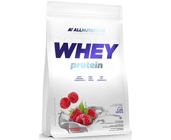 Купить Сывороточный протеин Whey Protein - 2200g Raspberry (Малина) - All Nutrition, фото , характеристики, отзывы