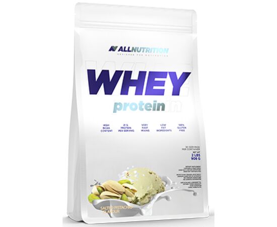 Купить Сывороточный протеин Whey Protein - 900g Salted Pistachio (Соленые фисташки) - All Nutrition, фото , характеристики, отзывы