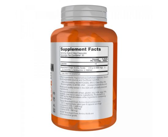 Придбати Branch-Chain Amino - 120 vcaps, image , зображення 2, характеристики, відгуки