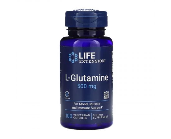 Придбати L-Glutamine 500 mg - 100 vcaps, image , характеристики, відгуки