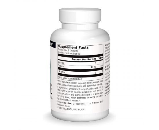 Придбати L-Arginine 500 mg - 50 tabs, image , зображення 2, характеристики, відгуки