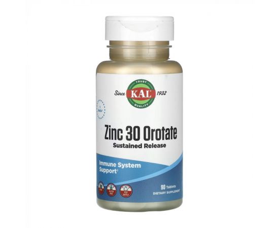 Придбати Zinc 30 Orotate Sustained Release - 90 tabs, image , характеристики, відгуки