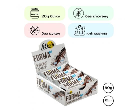 Придбати Forma Bar - 12x60g Chocolate, image , характеристики, відгуки