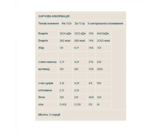 Придбати Protein Brownie - 12x75g Chocolate Chunk, image , зображення 2, характеристики, відгуки