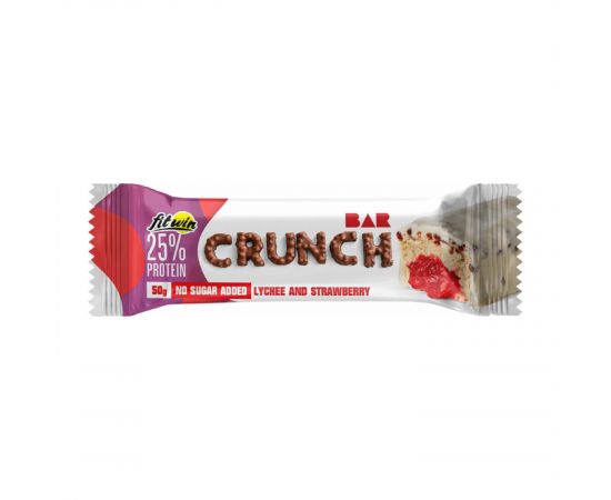 Придбати Crunch Bar - 12x50g Lychee and Strawberry, image , характеристики, відгуки