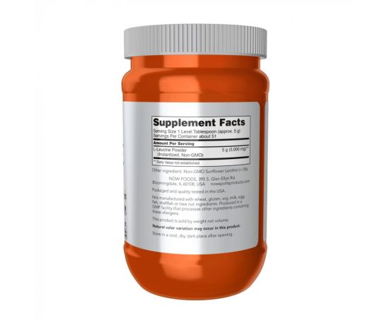 Придбати L-Leucine Powder - 255g, image , зображення 2, характеристики, відгуки