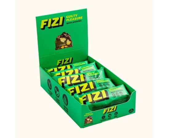Придбати Fizi Protein Bar Guilty Pleasure - 10x45g Queen Pistachio, image , характеристики, відгуки