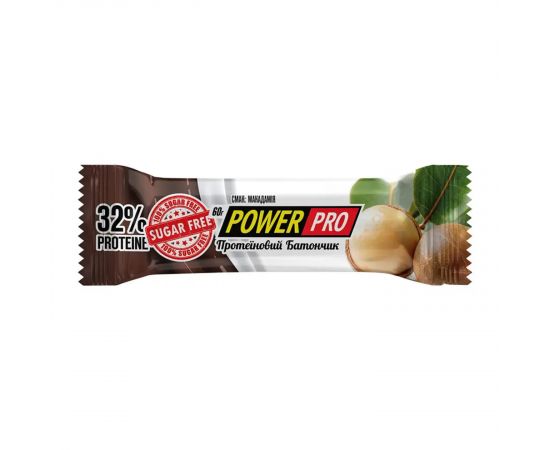Придбати Protein Bar Nutella 32% - 20x60g Without sugar Macadamia, image , характеристики, відгуки