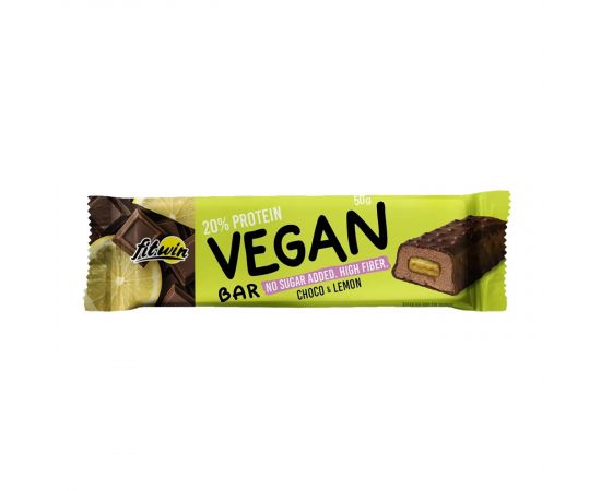 Придбати Vegan Bar - 12x50g Chocolate & Lemon, image , характеристики, відгуки