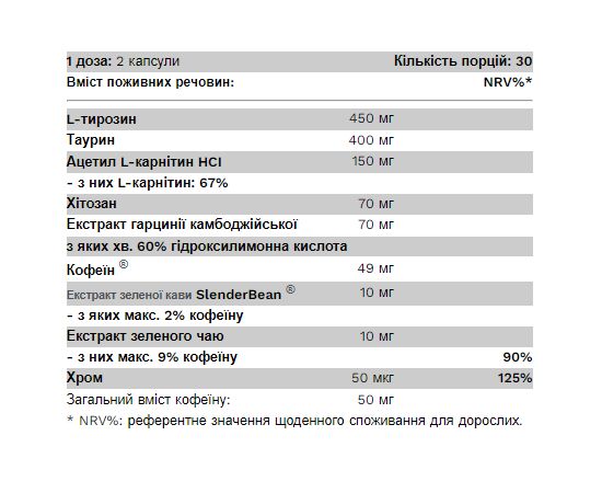 Купить NRG Burn - 60 caps, фото , изображение 2, характеристики, отзывы