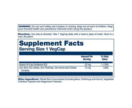 Придбати Bio Zinc 15mg - 100 vcaps, image , зображення 2, характеристики, відгуки