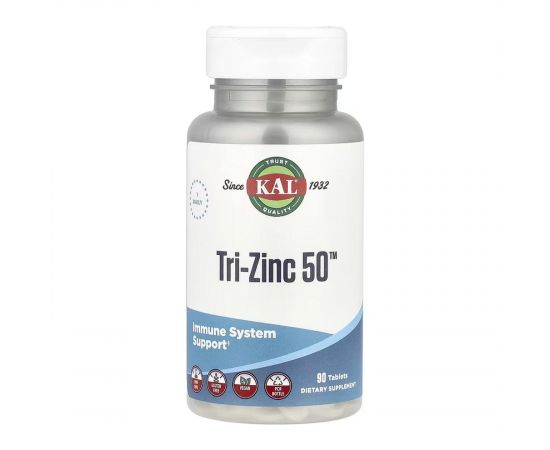 Придбати Tri-Zinc 50 - 90 tabs, image , характеристики, відгуки