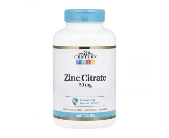 Придбати Zinc Citrate 50 mg - 360 tabs, image , характеристики, відгуки