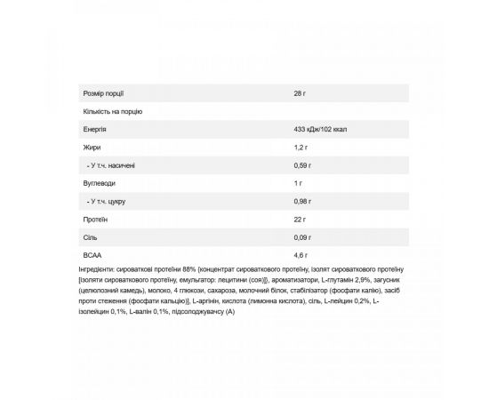 Придбати 100% Pure Whey - 1000g Cookies Cream, image , зображення 2, характеристики, відгуки