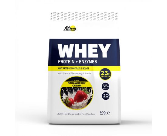 Придбати Whey - 900g Strawberry Cream, image , характеристики, відгуки