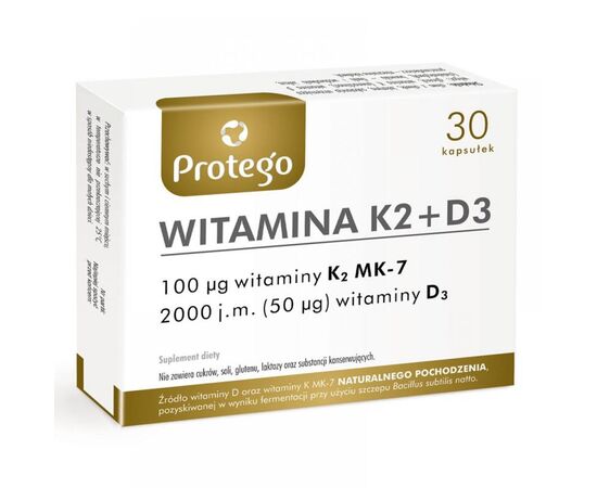 Купить Witamina K2+D3 - 30caps (Повреждена упаковка), фото , характеристики, отзывы