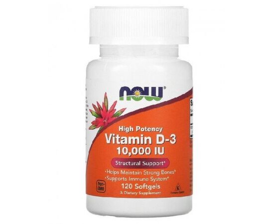 Купить Vitamin D-3 10 000 IU - 120softgels, фото , характеристики, отзывы