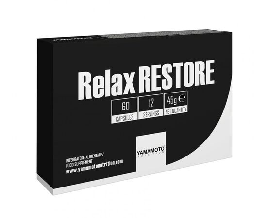 Придбати Амінокислота Relax RESTORE - 60 Capsules - Yamamoto Nutrition, image , характеристики, відгуки