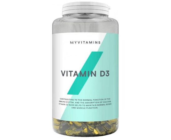 Придбати Вітамін( Vitamin D3) - 180caps - MYPROTEIN, image , характеристики, відгуки