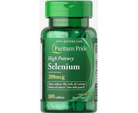 Купить Селен ( Selenium ) 200mg -100tabs - Puritans Pride, фото , характеристики, отзывы