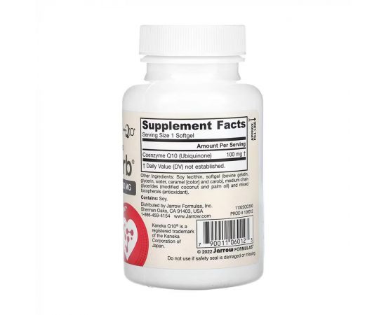 Придбати Co-Q10 100mg - 60 caps, image , зображення 2, характеристики, відгуки