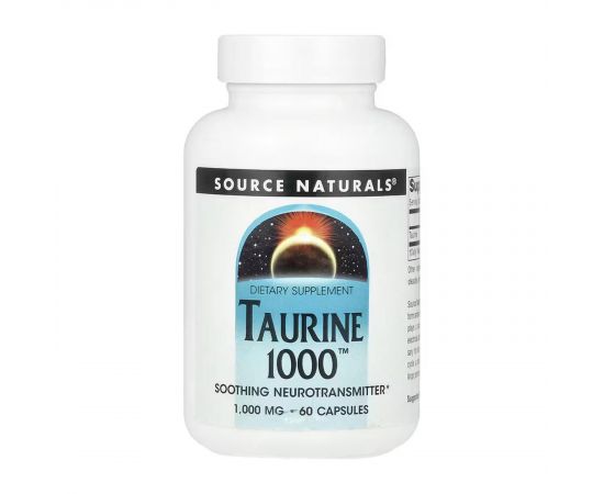 Придбати Taurine 1000™ 1000 mg - 60 caps, image , характеристики, відгуки