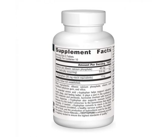 Придбати L-Tryptophan 500 mg - 30 tabs, image , зображення 2, характеристики, відгуки