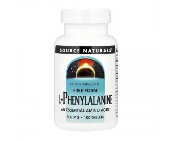 Придбати L-Phenylalanine 500mg - 100 tabs, image , характеристики, відгуки