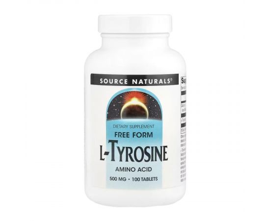 Придбати L-Tyrosine 500mg - 100 tabs, image , характеристики, відгуки