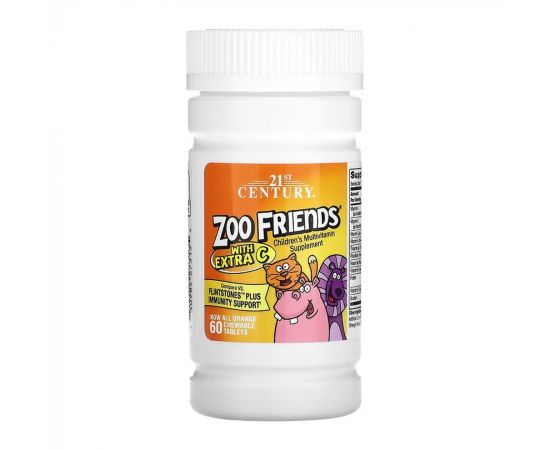 Придбати Zoo Friends Multi with Extra C - 60 chewable tabs, image , характеристики, відгуки