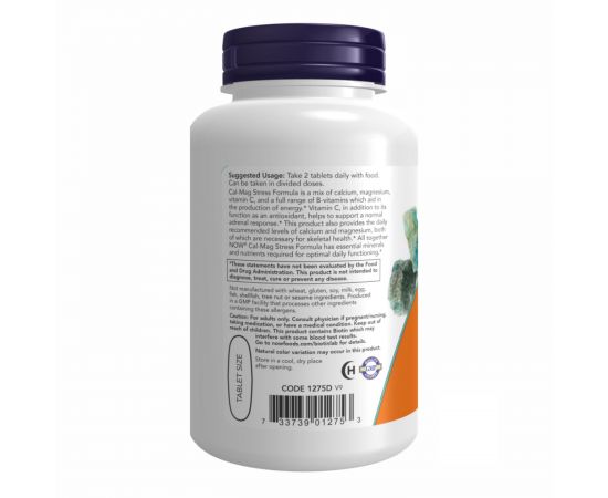 Придбати Cal-Mag Stress - 100 tabs, image , зображення 3, характеристики, відгуки