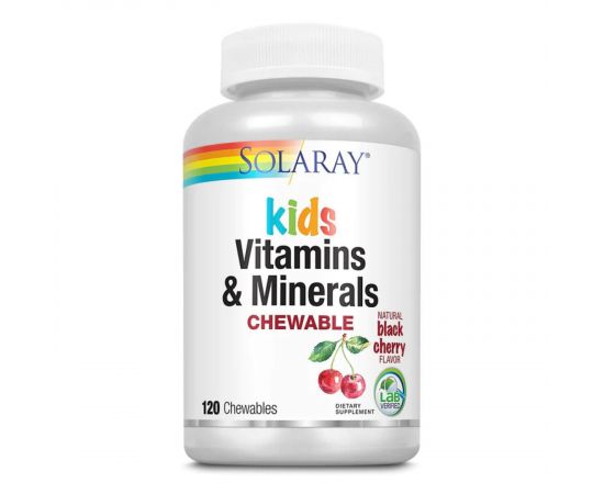 Придбати Kids Vitamins & Minerals - 120 chewables Black Cherry, image , характеристики, відгуки