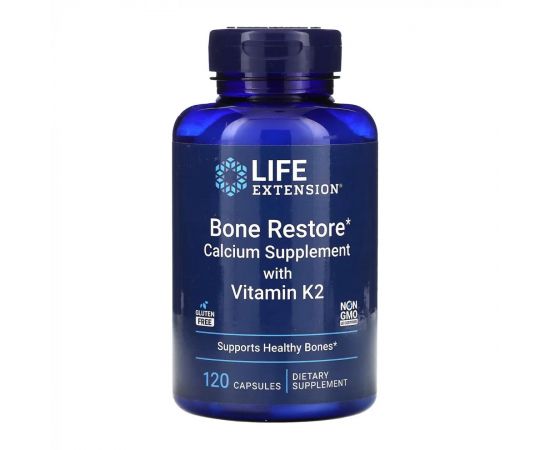 Придбати Bone Restore with Vitamin K2 - 120 caps, image , характеристики, відгуки