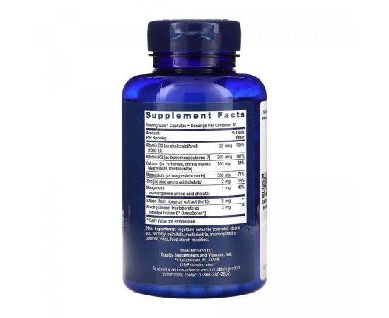 Придбати Bone Restore with Vitamin K2 - 120 caps, image , зображення 2, характеристики, відгуки