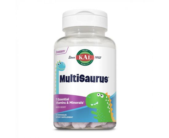 Придбати MultiSaurus - 60 chewable Mixed Berry, image , характеристики, відгуки