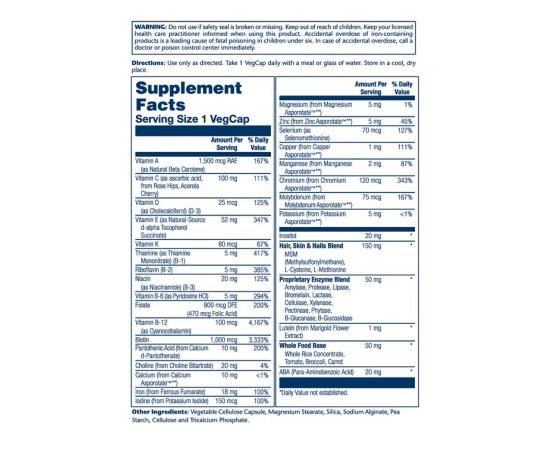 Придбати Once Daily Woman Multi-Vitamin - 90 vcaps, image , зображення 2, характеристики, відгуки