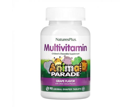Придбати Children’s Multivitamin - 90 tabs Grape, image , характеристики, відгуки